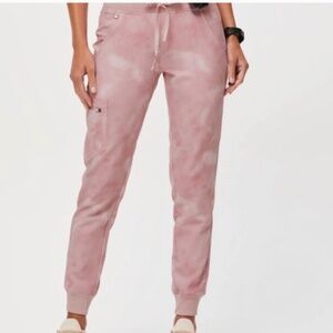 Figs Marbled Pink Joggers